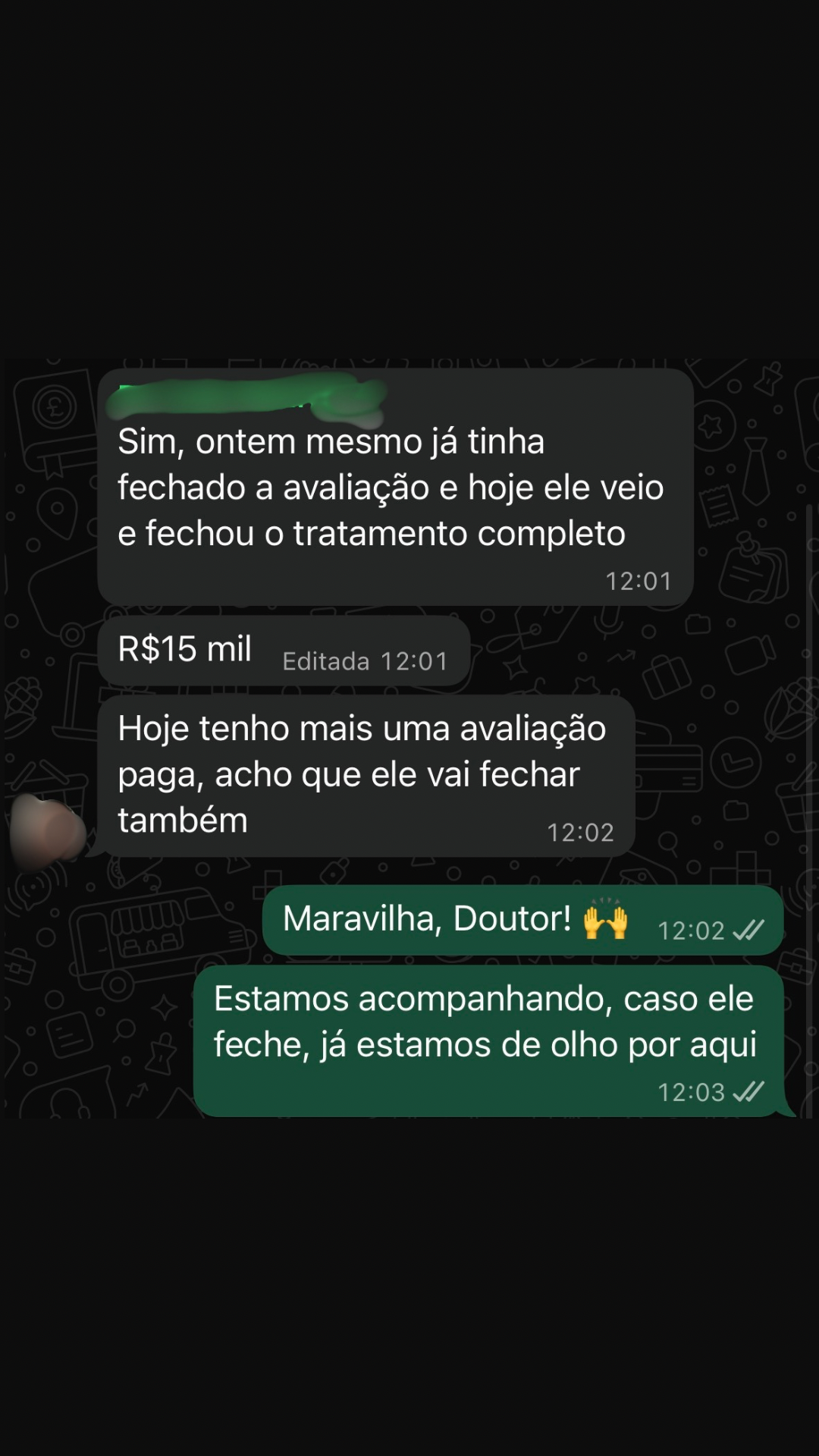 R$15mil tratamento